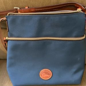 Dooney and Bourke Navy Nylon Crossbody Bag
